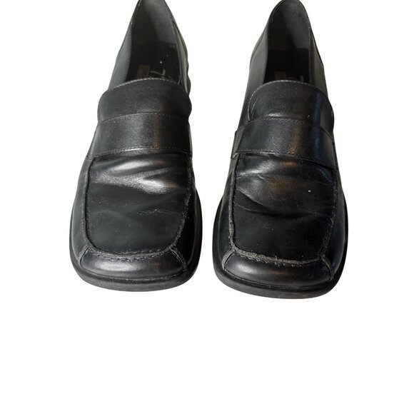 725 Originals Black Leather Loafers 6 Shoes Classic Slip-On Design - Picture 9 of 9